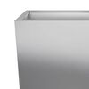 vidaXL Garden Planter 35x35x75 cm Galvanised Steel