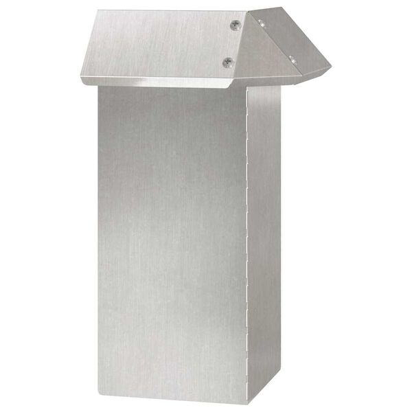 vidaXL Snail Fence Silver 13.5 x 13.5 x 25 cm Stainless Steel