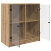 vidaXL Side Cabinet Artisan Oak 68 x 37 x 75.5 cm Engineered Wood