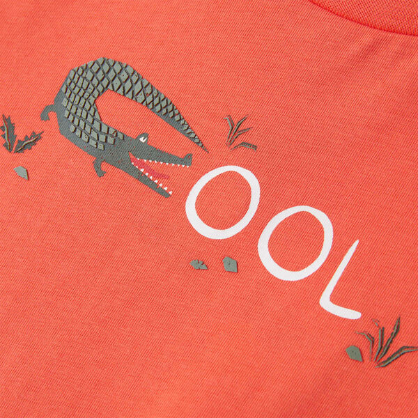 Kids' T-shirt with Short Sleeves Light Red 116