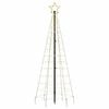 vidaXL LED Christmas Tree with Spikes 220 LEDs Warm White 180 cm