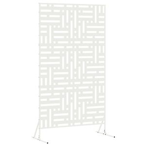 vidaXL Privacy Screen White 100 x 50 x 180 cm Steel