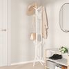 vidaXL Coat Stand White 176 cm Powder-coated Iron