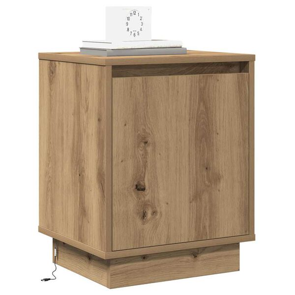 vidaXL Bedside Cabinet 2 pcs Artisan Oak 39 x 34.5 x 50 cm