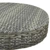 vidaXL 3 Piece Garden Bar Set Poly Rattan Grey