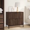 vidaXL Bedside Table Brown oak 63.5 x 36 x 61 cm Engineered wood