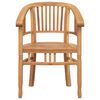 vidaXL Chair 2 pcs Brown 63 x 58 x 89 cm Solid Teak Wood