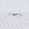 vidaXL Mattress Topper White 140 x 200 x 10 cm Jaquard Fabric