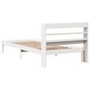 vidaXL Bed Frame without Mattress White 90x190 cm Single Solid Wood Pine