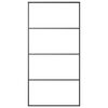 vidaXL Sliding Door with Hardware Set 102.5x205 cm ESG Glass&Aluminium