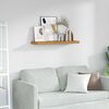 vidaXL Wall Shelf Wall-mounted Beige 90 x 23.5 x 4 cm Engineered Wood