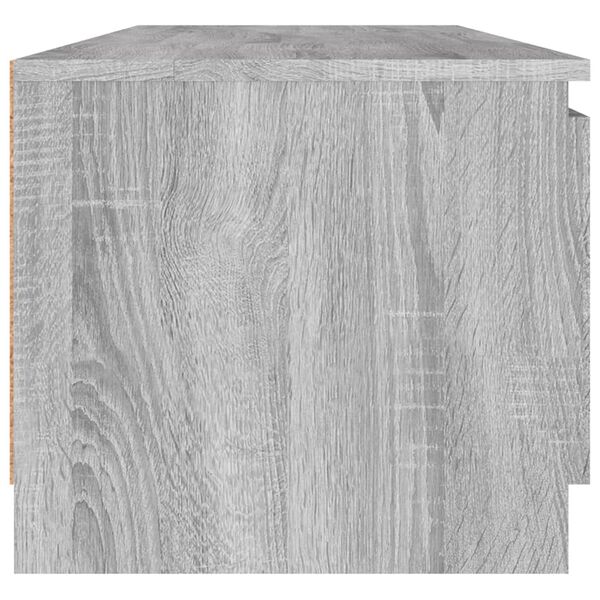vidaXL TV Cabinet Grey Sonoma 140x40x35.5 cm Engineered Wood
