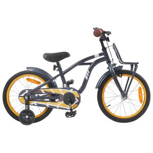 vidaXL Kids Bike 16 Inches for 4-6 Years Old Dark Grey