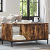 vidaXL Coffee Table Smoked Oak 90 x 49 x 46 cm Engineered Wood