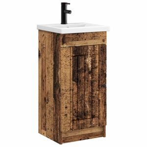 vidaXL Bathroom Vanity with Sink Old Wood 42 x 40 x 84.5 cm