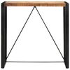 vidaXL Bar Table 110x55x110 cm Solid Rough Wood Mango