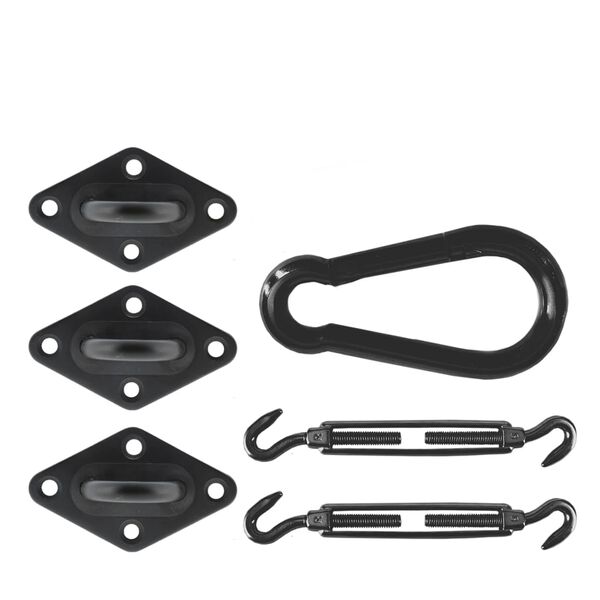 Livin'outdoor Fasteners Shade Cloth Triangle Black