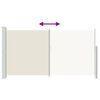 vidaXL Patio Retractable Side Awning 170x300 cm Cream