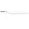 vidaXL Electric Retractable Awning White 3 x 2.5 m