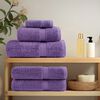 vidaXL Premium Bath Towels "SOLUND" 10 pcs Purple 100x150 cm 600 gsm
