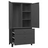 vidaXL Industrial Wardrobe Anthracite 90x50x180 cm Metal