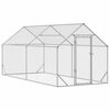 vidaXL Chicken Cage Silver 400x170x177cm Galvanised Steel