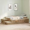 vidaXL Storage Bed Frame Artisan Oak 100 cm Engineered Wood