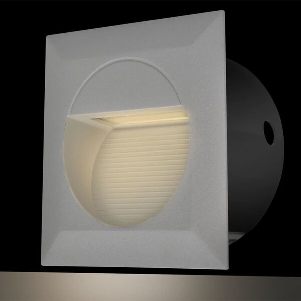 2 LED Square Recessed Stair Light 126 x 126 x 65.5 mm