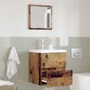 vidaXL Bathroom Cabinet Old Wood 41 x 38.5 x 45 cm Engineered Wood