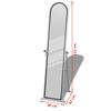 vidaXL Free Standing Floor Mirror Full Length Rectangular Grey