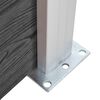 vidaXL Fence Panel Set WPC 872x146 cm Black