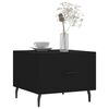 vidaXL Coffee Table Black 50x50x40 cm Engineered Wood