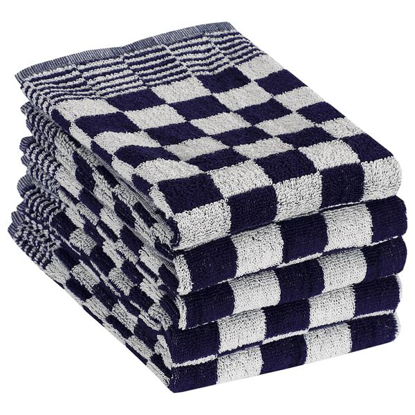vidaXL 20 Piece Towel Set Blue and White Cotton