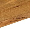vidaXL Table Top 120x60x2.5 cm Live Edge Solid Wood Mango