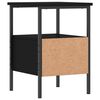 vidaXL Bedside Cabinet Black 34x36x50 cm Engineered Wood