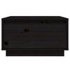 vidaXL Coffee Table Black 55x56x32 cm Solid Wood Pine