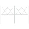 vidaXL Metal Headboard White 140cm