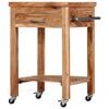 vidaXL Kitchen Trolley 58x58x89 cm Solid Acacia Wood