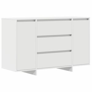 vidaXL Sideboard with Drawer White 120 x 41 x 75 cm Engineered Wood