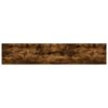 vidaXL Wall Shelves 4 pcs Smoked Oak 100x20x1.5 cm Engineered Wood