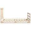 vidaXL Bed Frame without Mattress with Headboard 100x200 cm Solid Wood
