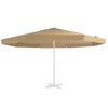 vidaXL Replacement Fabric for Outdoor Parasol Taupe 515 cm