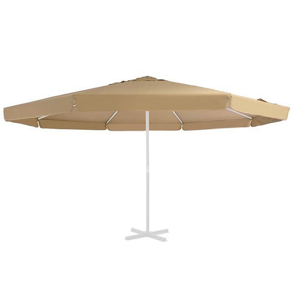 vidaXL Replacement Fabric for Outdoor Parasol Taupe 515 cm