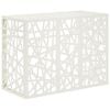 vidaXL Air Conditioner Cover White 110 x 50 x 80 cm Steel