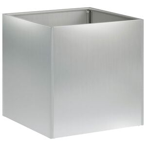vidaXL Garden Planter Silver 20 x 20 x 20 cm Galvanised Steel