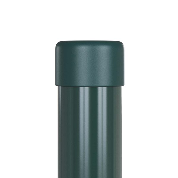 vidaXL Fence Post 2 pcs Green 50 cm Powder-coated steel