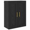 vidaXL Wall-mounted Cabinet 2 pcs Black Oak 69.5 x 34 x 90 cm