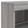 vidaXL Sideboard with LED Lights Grey Sonoma 163x37x67 cm