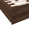 vidaXL Bed Frame with Drawers without Mattress Brown Oak 140x190 cm