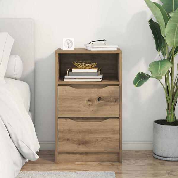 vidaXL Bedside Table Artisan Oak 40 x 30 x 467 cm Engineered Wood